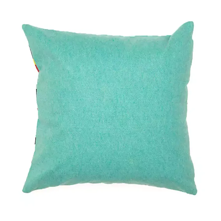 Blue & Red Lamontage Stripe Outdoor Lumbar Pillow