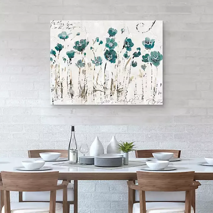 Blue Abstract Balance IV Canvas Print, 40x30 in.