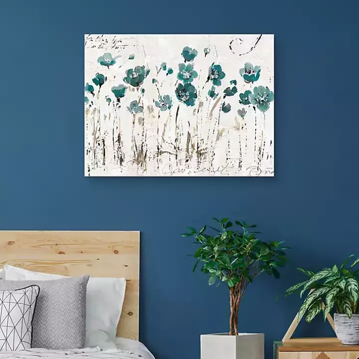 Blue Abstract Balance IV Canvas Print, 40x30 in.