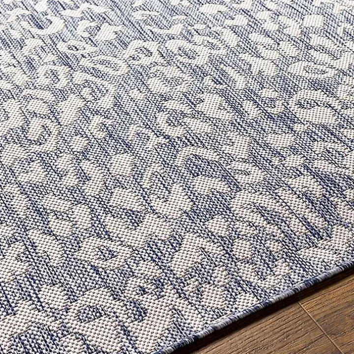 Blue Amur Outdoor Rug, 5x7