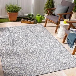 Blue Amur Outdoor Rug, 9x12