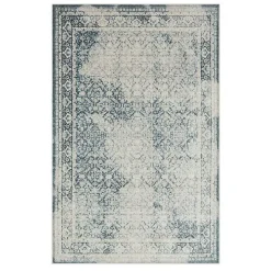 Blue and Cream Blackwell Area Rug, 8x10