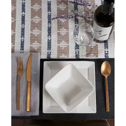 Blue and Stone Southwest Table Runner, 72 in.
