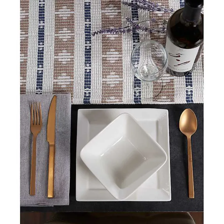 Blue and Stone Southwest Table Runner, 72 in.