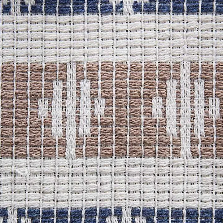 Blue and Stone Southwest Table Runner, 72 in.