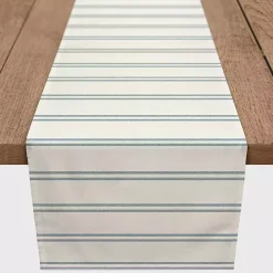 Blue and White Country Stripe Table Runner, 72 in.