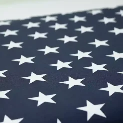 Blue and White Stars Outdoor Pillows, Set of 2