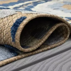 Blue Bliss Bay Outdoor Area Rug, 7x10