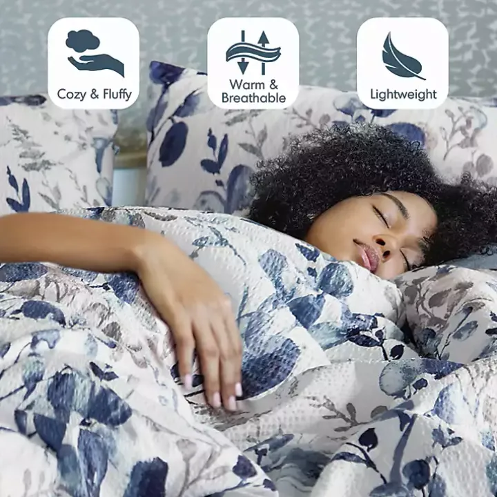 Blue Botanical 3-pc. Full/Queen Comforter Set
