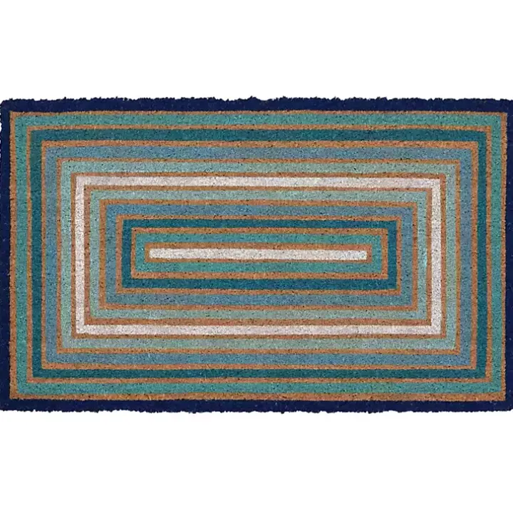Blue Boxes Doormat