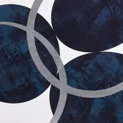 Blue Celestial Orbit Canvas Art Prints, Set of 2