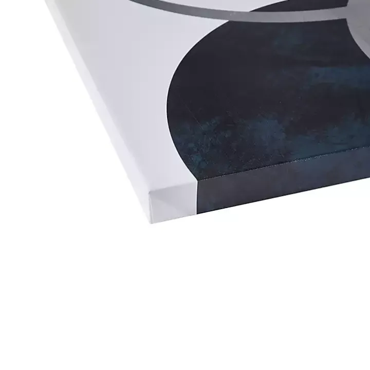 Blue Celestial Orbit Canvas Art Prints, Set of 2