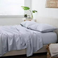 Blue Chambray 3-pc. Twin Sheet Set