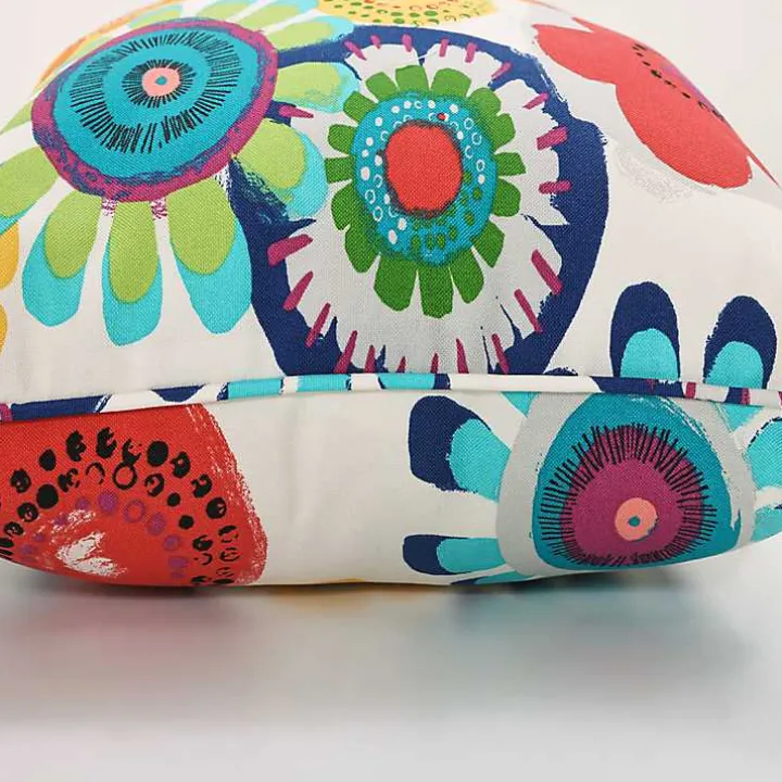 Blue Confetti Outdoor Lumbar Pillows, Set of 2