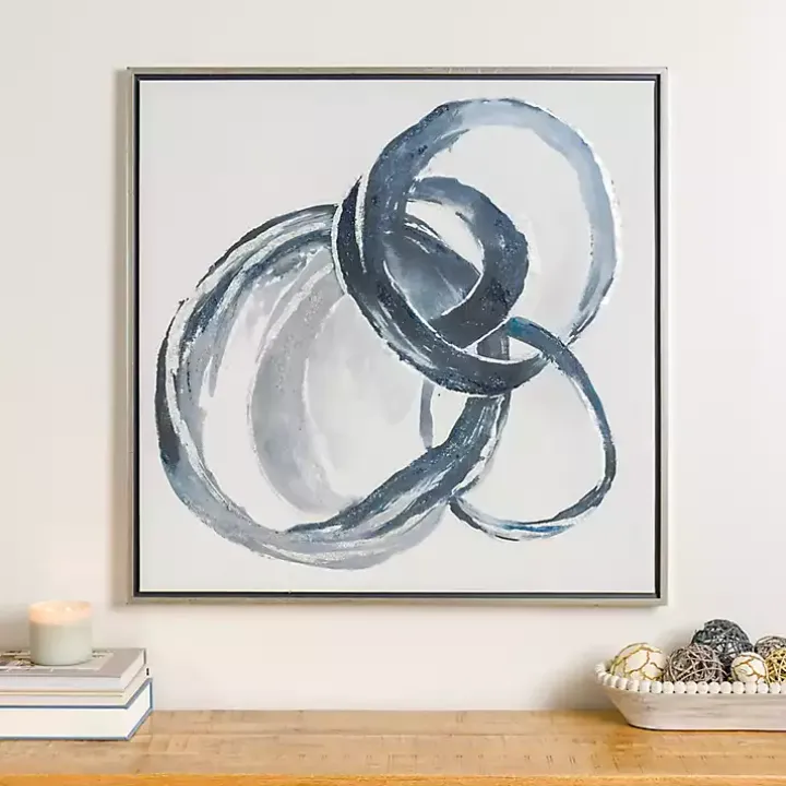 Blue Connections Canvas Art Print
