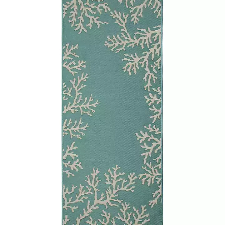 Blue Coral Indoor/Outdoor Runner, 1x4