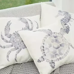 Blue Crab Outdoor Pillow