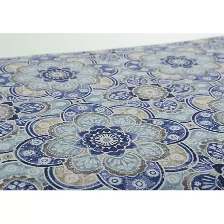 Blue Emilia Outdoor Throw Pillows, Set of 2