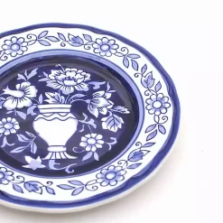 Blue Floral Hand Painted 16-pc. Dinnerware Set