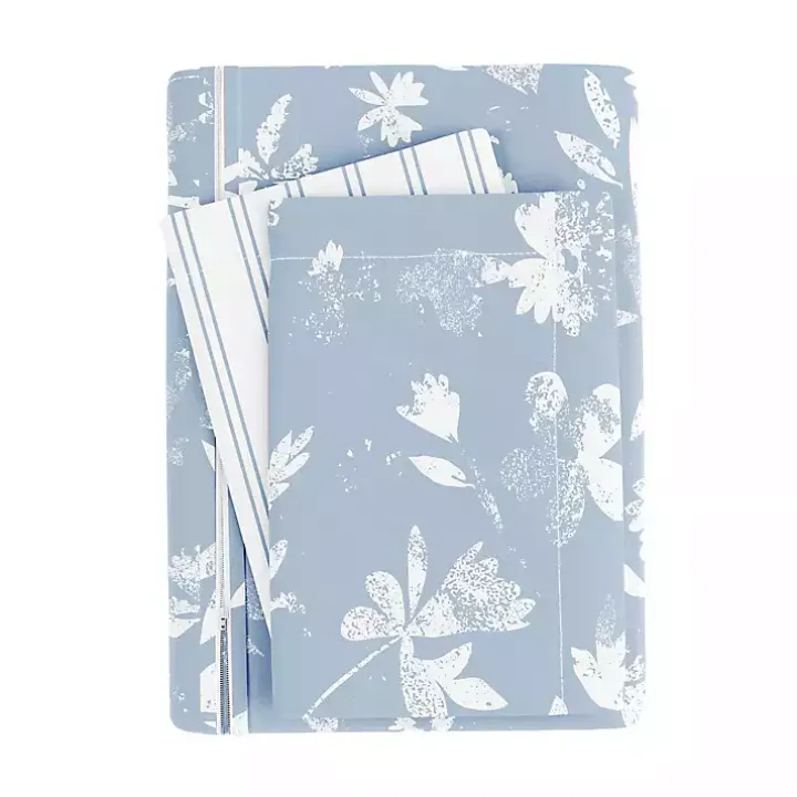 Blue Garden Farmhouse 3-pc. Twin Duvet Cover Set