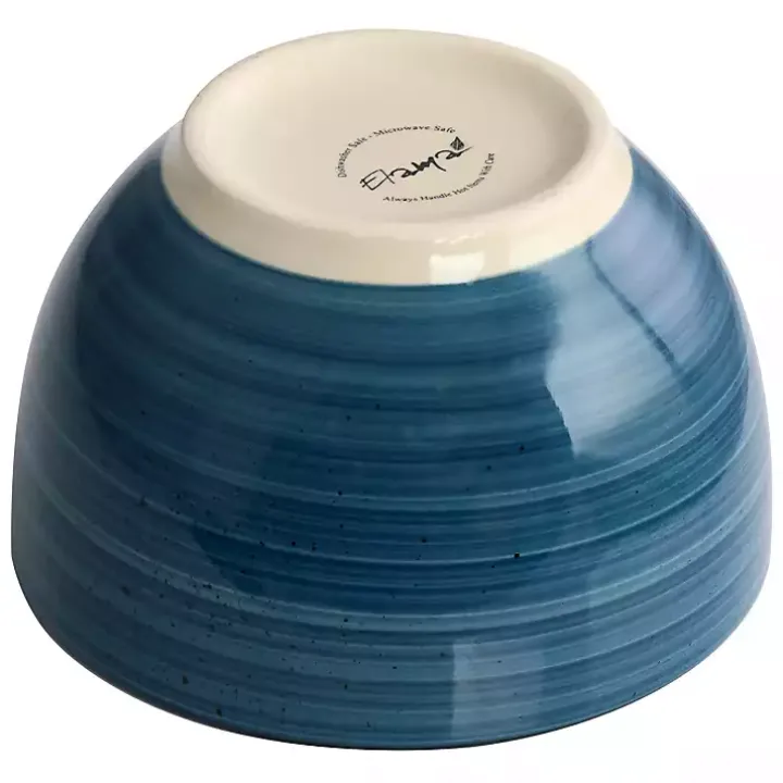 Blue Gia Stoneware 24-pc. Dinnerware Set