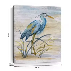 Blue Heron Giclee Canvas Art Print