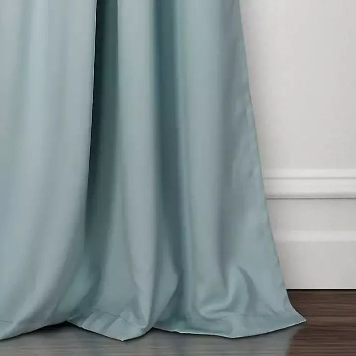 Blue Insulated Blackout Curtain Panel Set, 108 in.