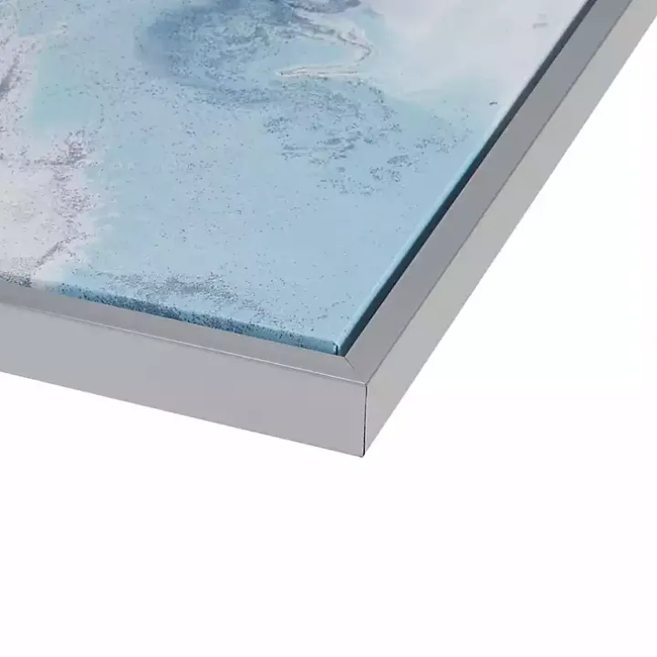 Blue Lagoon Framed Canvas Art Prints, Set of 2
