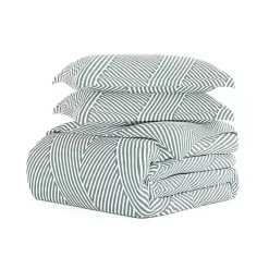 Blue Linear 3-pc. Queen Duvet Cover Set