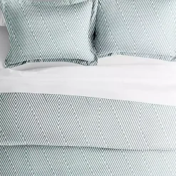 Blue Linear 3-pc. Queen Duvet Cover Set