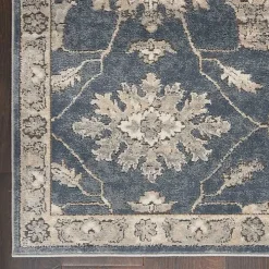 Blue Lush Vines Area Rug, 5x7