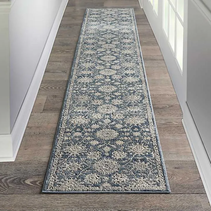 Blue Lush Vines Runner
