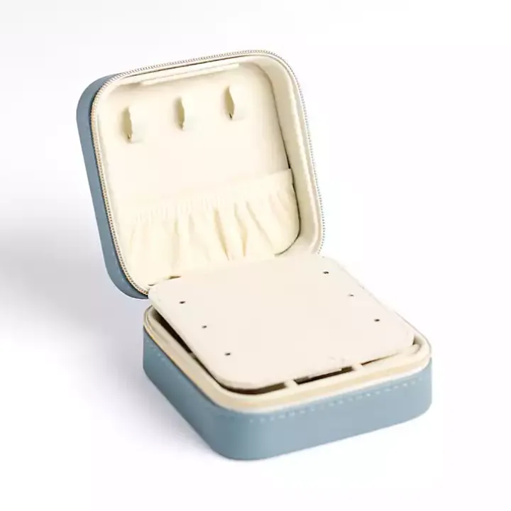 Blue Monogram A Travel Jewelry Box