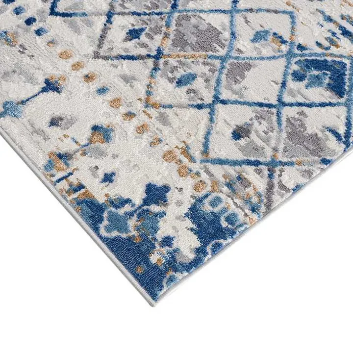 Blue Moroccan Area Rug, 7x9