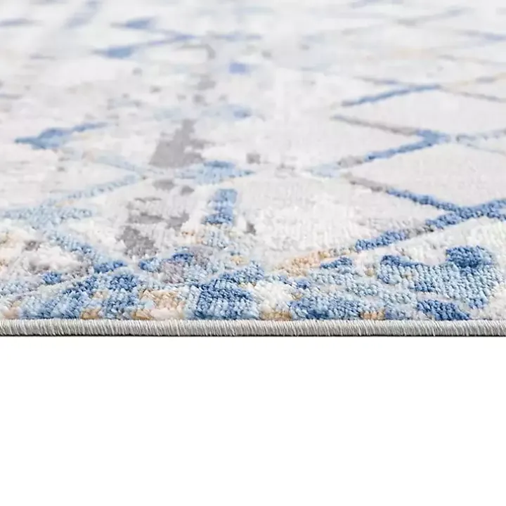Blue Moroccan Area Rug, 7x9