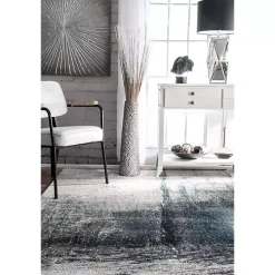 Blue Nora Abstract Area Rug, 5x8