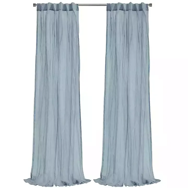Blue Paloma Curtain Panel, 95 in.