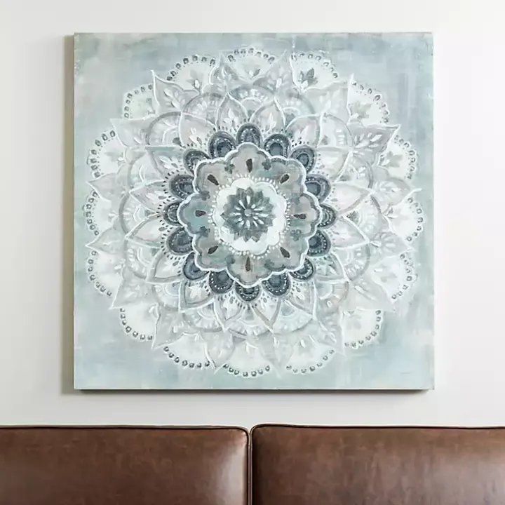 Blue Paulo Sunburst Canvas Art Print
