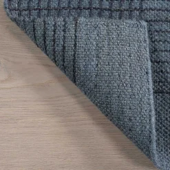 Blue Plaid Emily Henderson x RugsUSA Runner, 2x8
