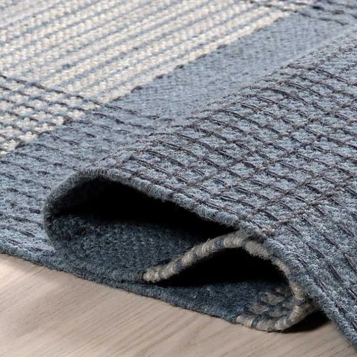 Blue Plaid Emily Henderson x RugsUSA Area Rug, 6x9
