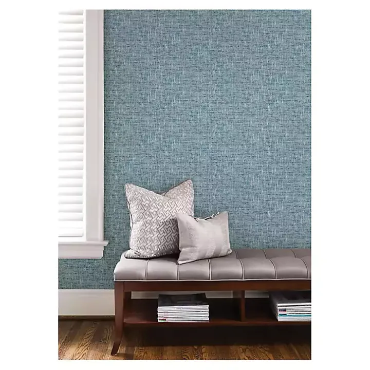 Blue Poplin Peel & Stick Wallpaper