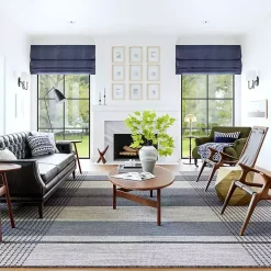 Blue Portland Emily Henderson x RugsUSA Rug, 5x8