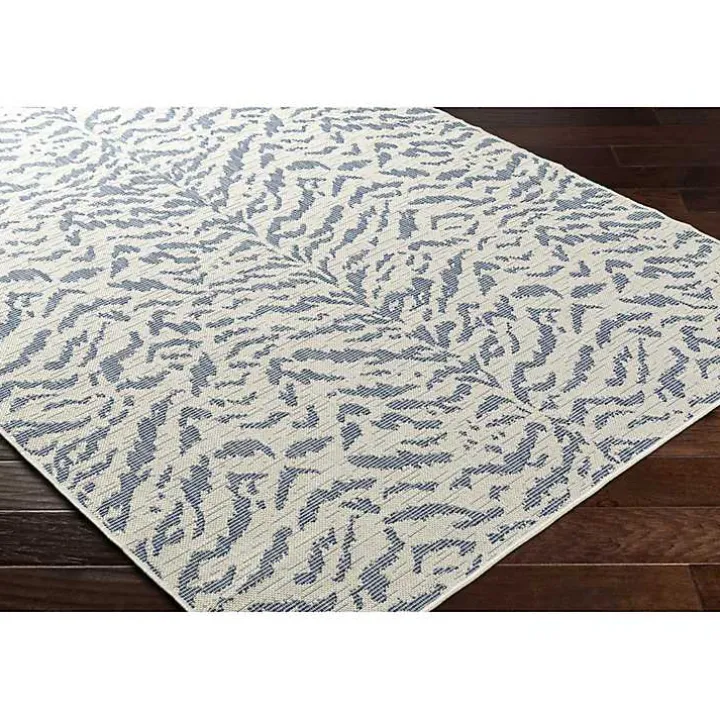 Blue Ravello Outdoor Rug, 6x9
