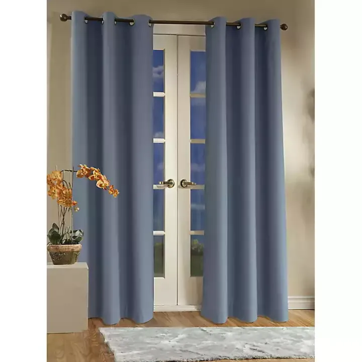 Blue Room Darkening Curtain Panel Set, 72 in.