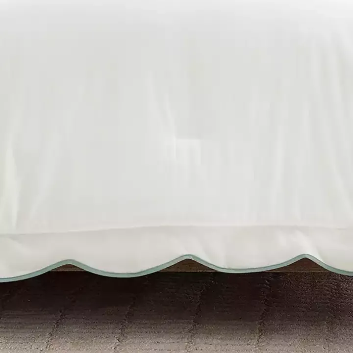 Blue Scalloped Edge 3-pc. Full/Queen Comforter Set