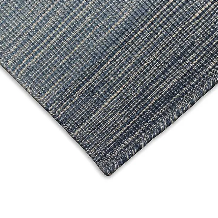 Blue Shading Outdoor Area Rug, 8x10