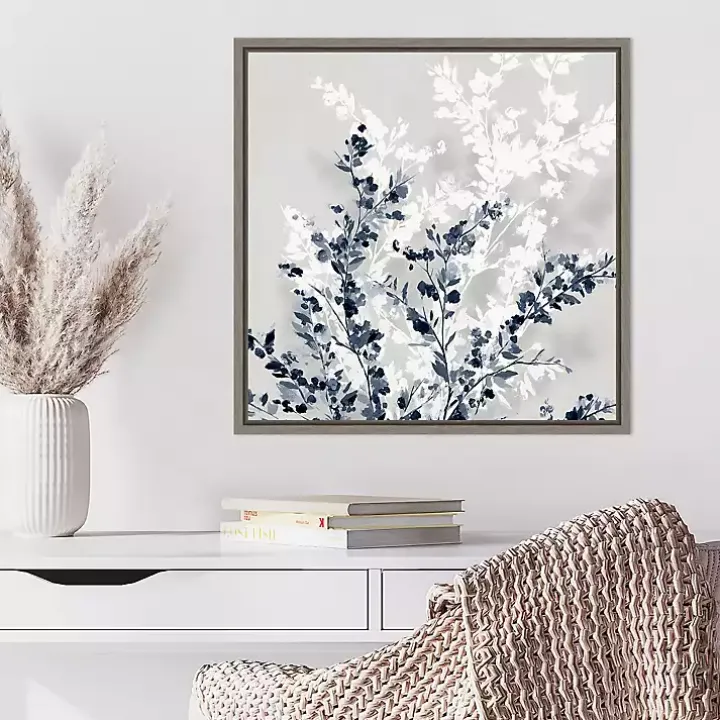 Blue Spring Framed Canvas Art Print