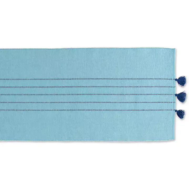 Blue Thera Stripe Table Runner