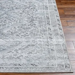 Blue Traditional Washable Area Rug, 8x12