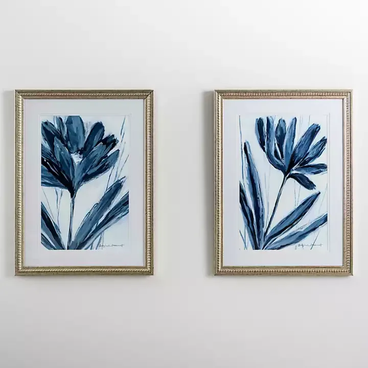Blue Vibes I Framed Art Print